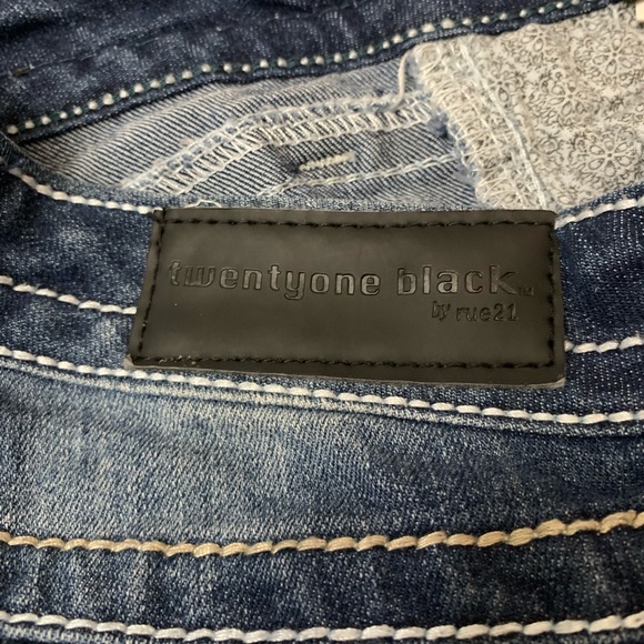 Firm price- Rue21 dark wash low rise boot cut curvy jeans - Picture 9 of 11